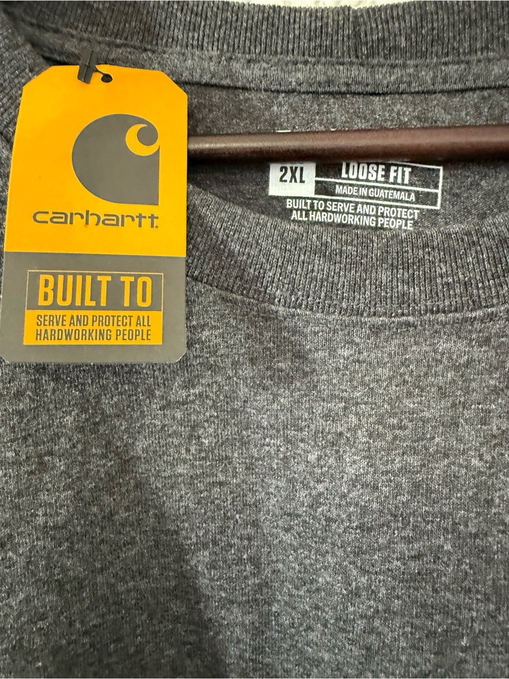 Carhartt Pocket Tee | Loose Fit Workwear | Charcoal Gray NWT | 2XL - Picture 2 of 6